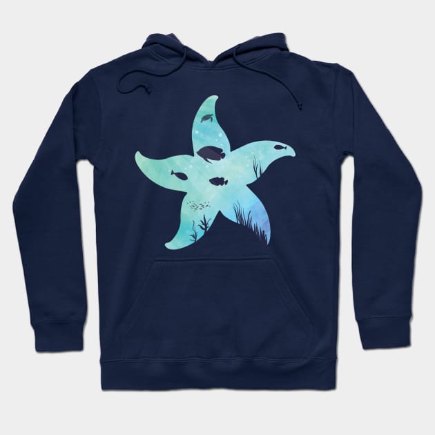 undersea star Hoodie by EmaDesigns